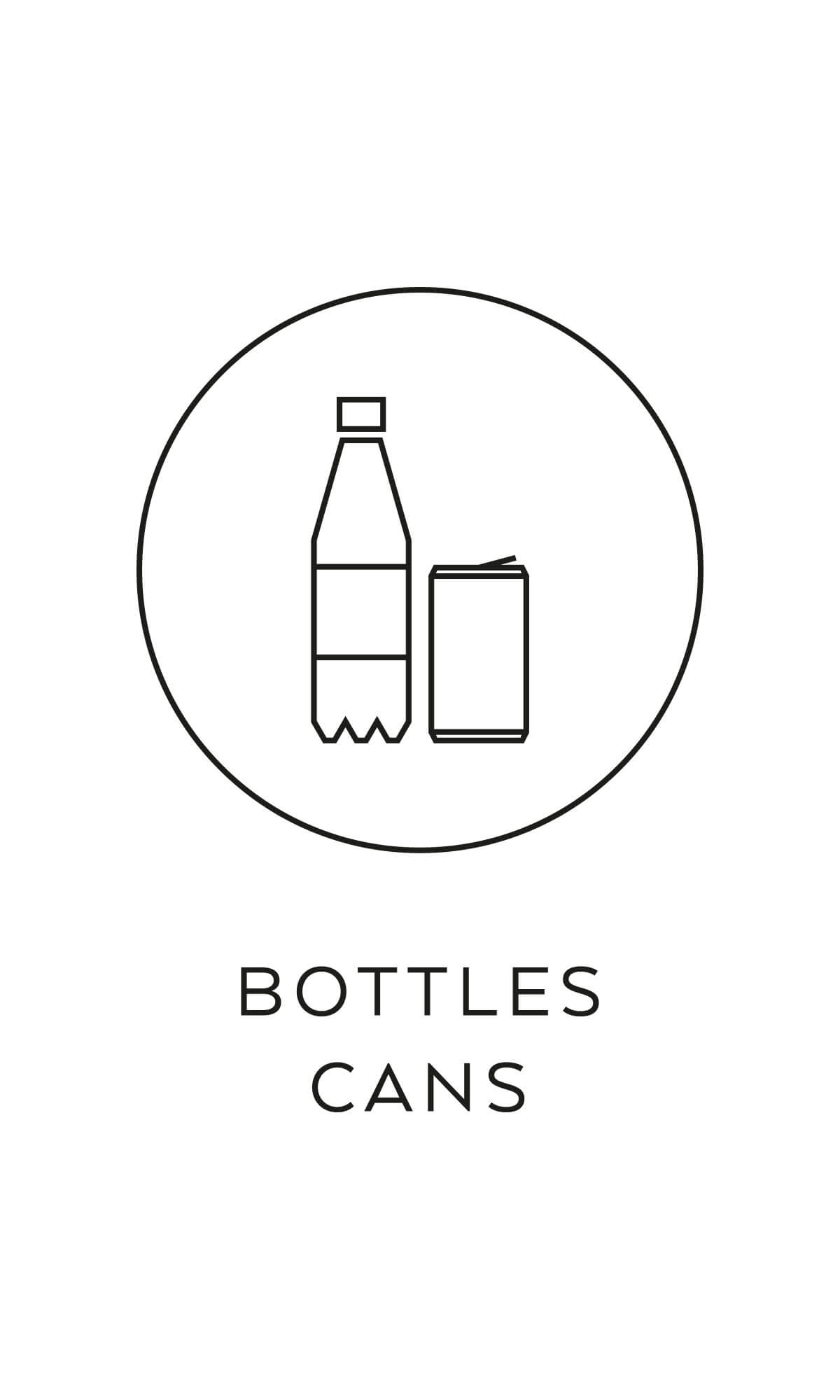 symbol källsortering PET burkar plastflaskor återvinning