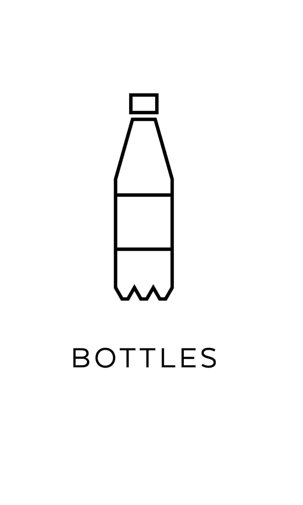 l källsortering PET plastflaskor återvinning