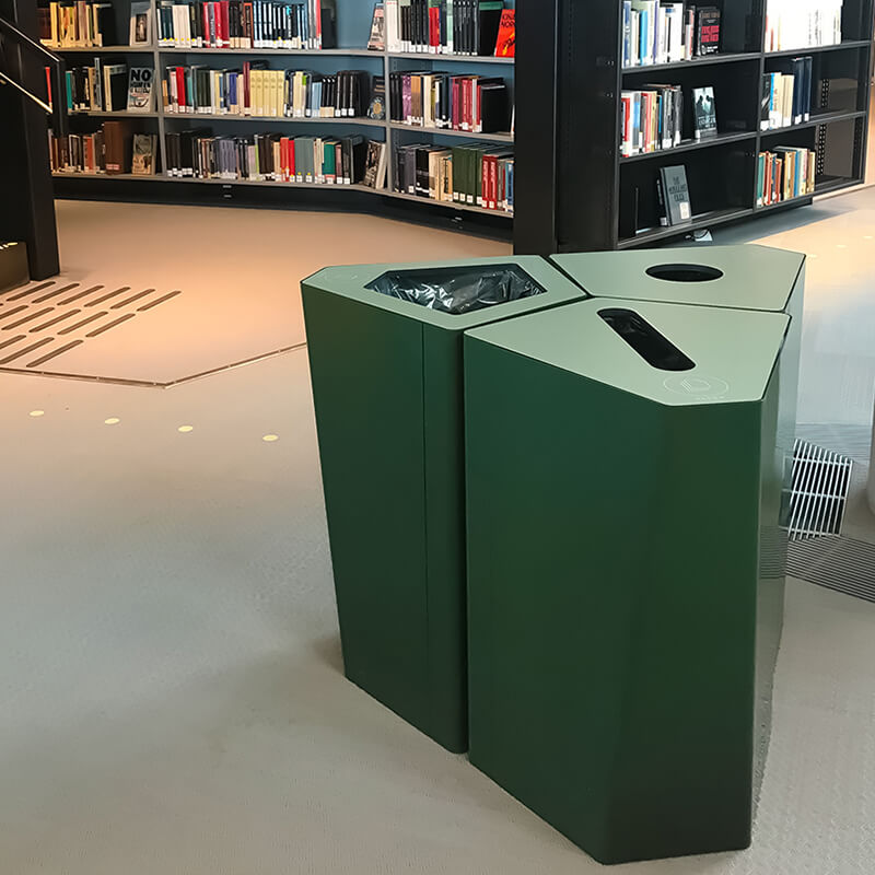 Deichman Bjørvika bibliotek oslo papperskorg källsortering