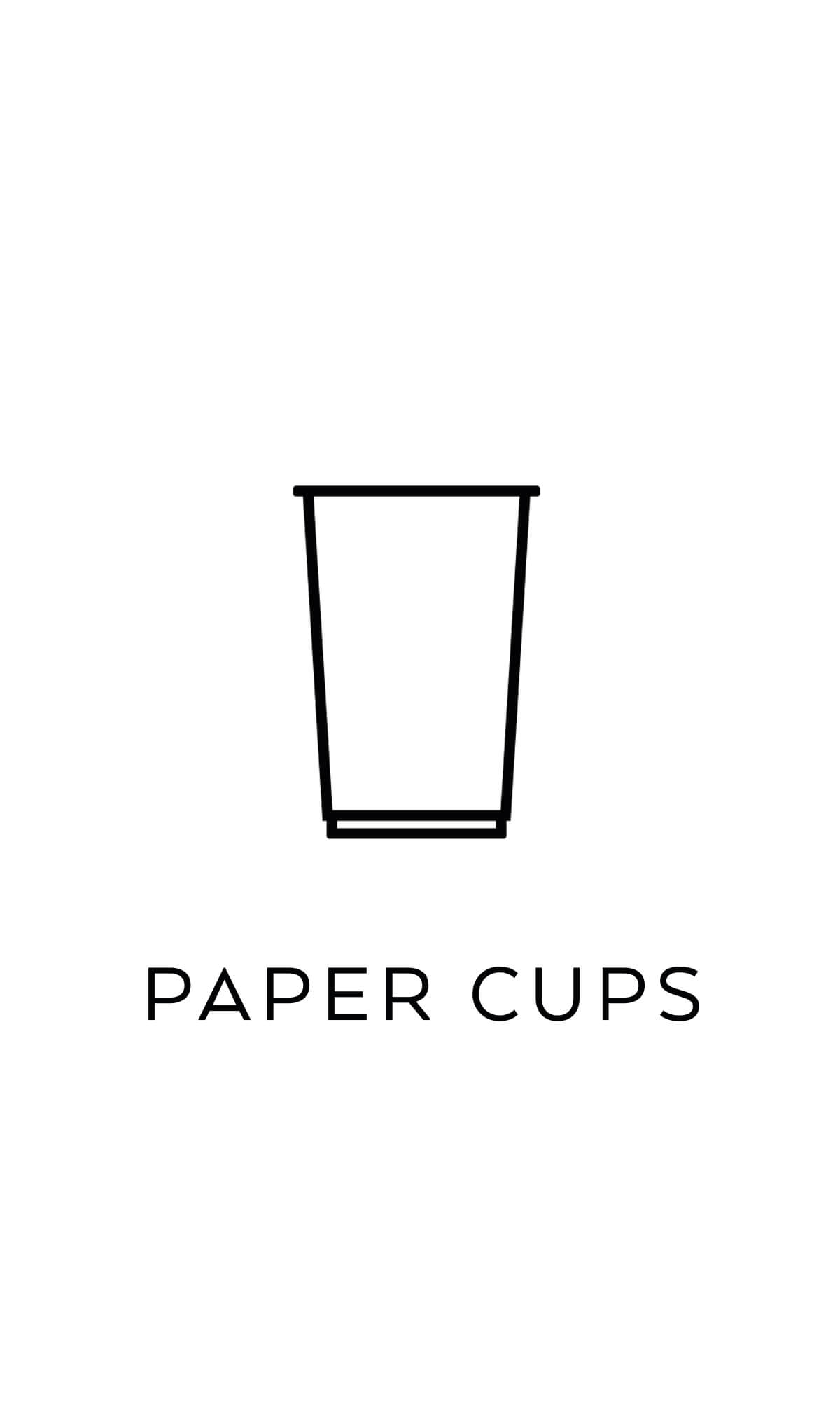 symbol paper cups