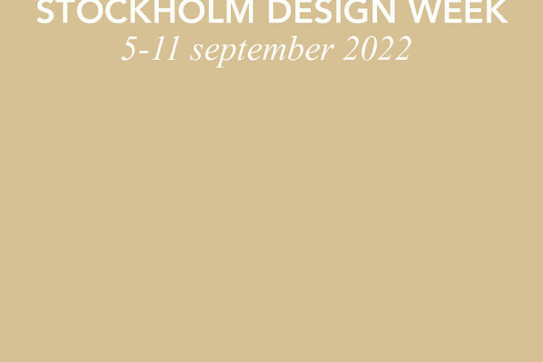 Stockholm Design Week 2022