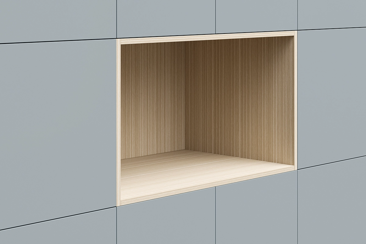 Open shelves